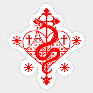 Marie Laveau Sigil Veve Voodoo Hoodoo Sticker